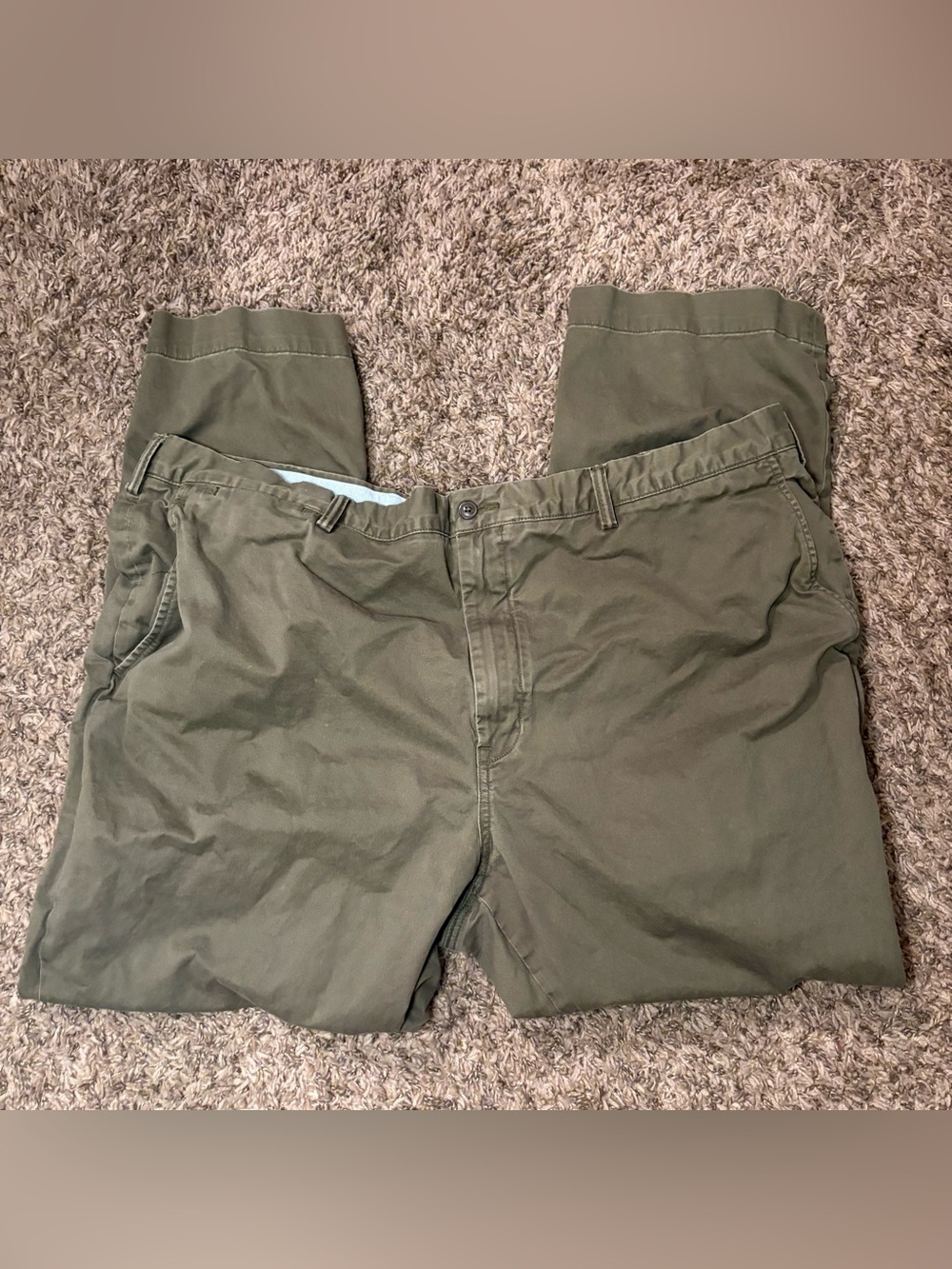 Polo Ralph Lauren Stretch Classic Fit Olive Green Chino Pants – 46x30